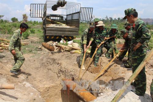 Hủy nổ gần nửa tấn bom đạn sót lại sau chiến tranh 